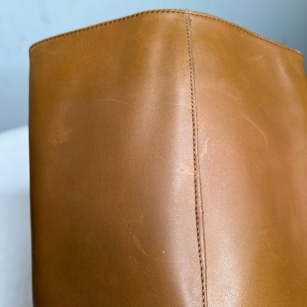 Madewell $298 The Drumgold Boot Extended Calf in Sepia Leather Size 9 NN039 - Picture 10 of 16